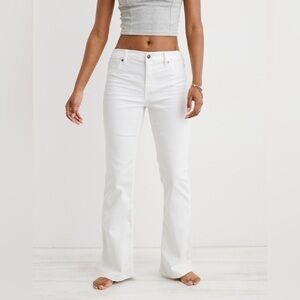 American Eagle Outfitters White Flare Jeans